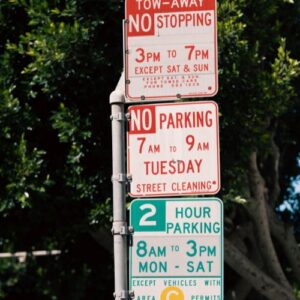Clear parking signage can increase compliance with parking regulations